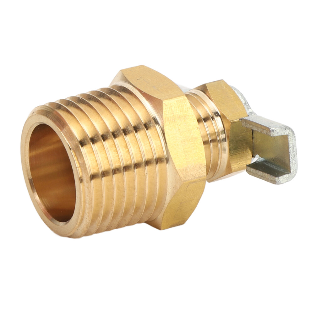 Brass Rv Water Heater Drain Valve 1/2In Npt Thread 9431383975950
