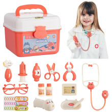 Kids Doctor Kit with Realistic Sound and Lights, Toddler Medical Play Set for Boys and Girls