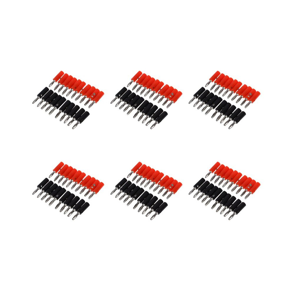 120Pcs Plated Connector Audio Banana Speaker Plug Silver 4712412609004
