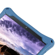 4X Tablet HüLle für Teclast P80 P80X P80H 8 Zoll Tablette Anti-Fallen Silikon HüLle Tablet StäNder mit Kapazitivem Stift (Blau)