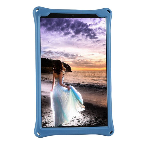4X Capa de Tablet para Teclast P80 P80X P80H Capa de Silicone Anti-Queda de 8 Polegadas para Tablet com Caneta Capacitiva (Azul) 2
