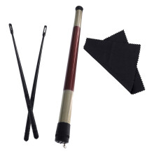 1Ensemble Outils De Nettoyage Flûte Noir En Coton Et Plastique Durable