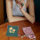 sanitary napkin storage bag with flower pattern for students 4