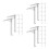 36Pcs Transparent Curtain Closer Clips Plastic Vertical Blind Holders 4