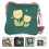 sanitary napkin storage bag with flower pattern for students 7