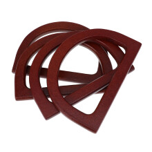 8Pièces Poignées De Sac Bambou Marron D Design Pour Fabrication Sac