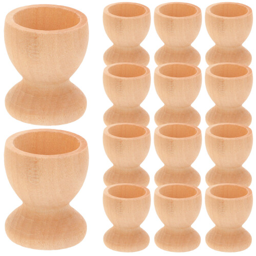 144 Pièces Support Œufs Pâques En Bois Forme Tasse 1
