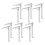 36Pcs Transparent Curtain Closer Clips Plastic Vertical Blind Holders 3