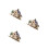 3Pièces Figurines Maison En Bois DIY Puzzle Décor Multi Usage 4