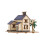 3Pièces Figurines Maison En Bois DIY Puzzle Décor Multi Usage 2