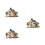 3Pièces Figurines Maison En Bois DIY Puzzle Décor Multi Usage 10