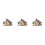 3Pièces Figurines Maison En Bois DIY Puzzle Décor Multi Usage 6