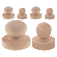 15Pièces Poignées Tampons Bois Durable Beige Pour