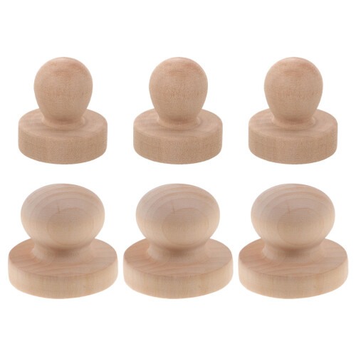 15Pièces Poignées Tampons Bois Durable Beige Pour 1