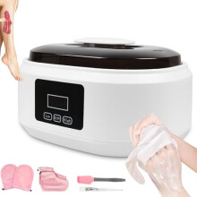 Paraffin wax heater, 200W paraffin bath machine for hands and feet, with 2speed temperature control, 3500ml large capacity white.