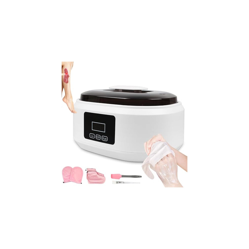 White Paraffin Wax Heater, 200W Paraffin Bath Machine For Hands And Feet, With 2Speed Temperature Control, 3500Ml Large Capacity