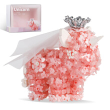Unicorn Building Blocks 1363PCS with Flower Bouquet Kit, Creative Display Model for Adults and Teens