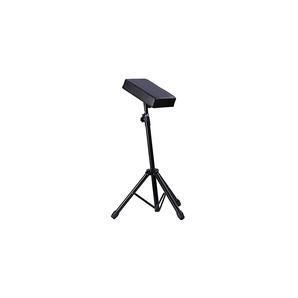 Adjustable Height Tattoo Armrest Stand with Thick Cushioned Pad and Stable Tripod Base