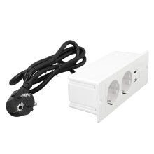 Eingebautes Mehrfach-Steckdosenleiste 3-in-1 USB Typ C Steckdose, Schalter, 175x62mm