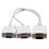 2X NEW 1 PC to 2 MONITORS SPLITTER CABLE for VGA VIDEO 1