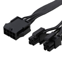 2X EPS 8 Pin Power Extension Cable ATX CPU 8 Pin Female to 8(4+4) Pin Male EPS-12V Extension Cable for Motherboard, 80cm