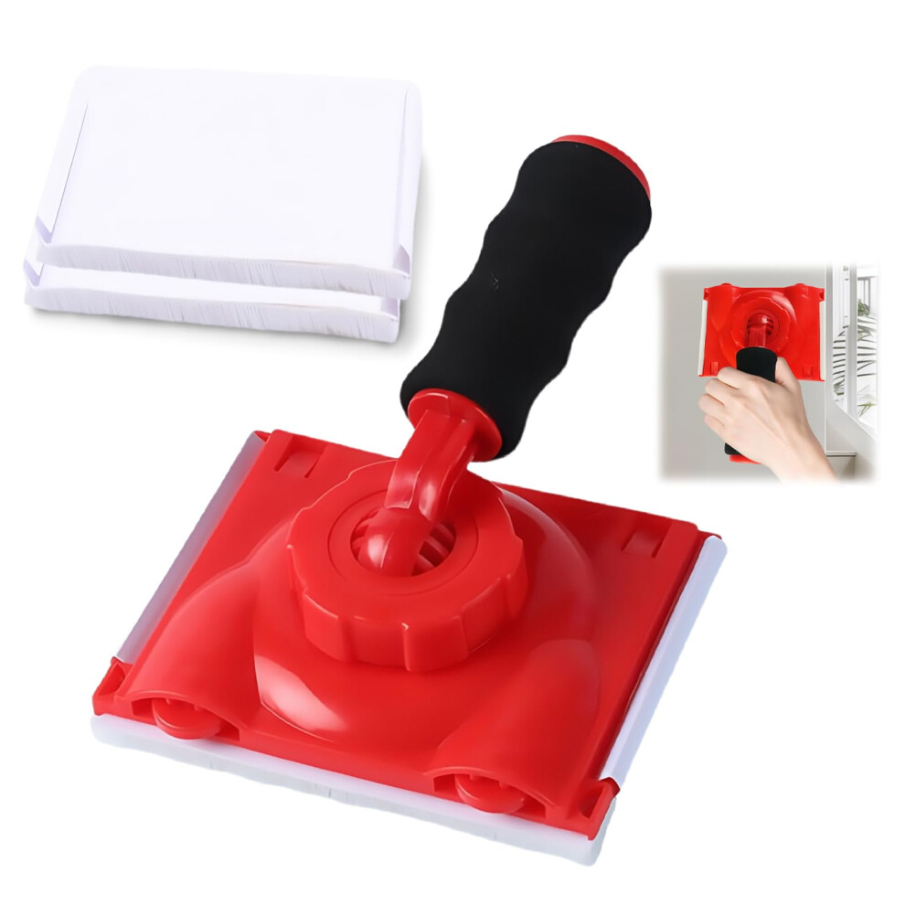 Paint Edger With Upgraded Guide Wheel, 360 Rotatable Handle, Precise Edge Painting For Trim And Corners, 2 Pad Refills 9169991141909
