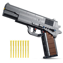 M1911 Building Blocks Gun Kit 333pcs Lifesize Model with Functional Trigger for Teens Collectors