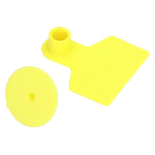 Blank Yellow Pig Ear Tags 100 Sets