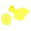 Blank Yellow Pig Ear Tags 100 Sets 1
