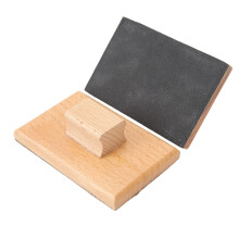Musical Sand Block, Beech Wood Instrument with Sandpaperfor Music Teac