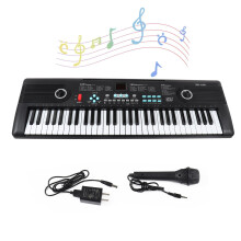 61 Key Keyboard Piano with Teaching Modes, Microphone and Stand, Lightweight Electronic Piano for Beginners
