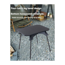 Folding Table Ultra-Light Picnic Stand Portable Fishing Outdoor BBQ Field Supplies Table Multi-Functional Detachable