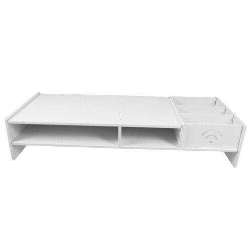 Computer Monitor Stand Riser Multi-Function PC Laptop Holder Desk Organizer Shelf Easy Assemble for Home Desktop 1