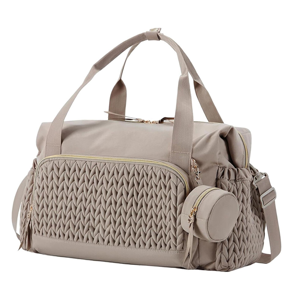 Large Capacity Diaper Bag for Mom with MultiCompartment Organization and Pacifier Case