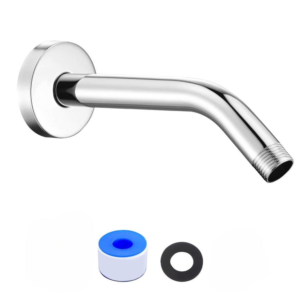Stainless Steel Shower Arm With Flange, Wall Mounted Rustproof Extension, Universal G1/2 Connector 9169991143316