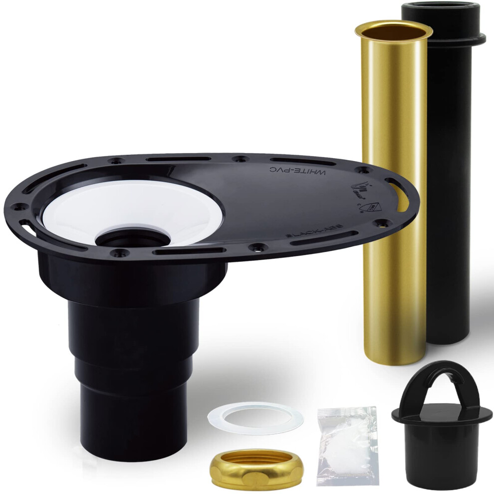 Cupc Certified Freestanding Tub Drain Kit With Brass And Abs Pipes For Easy Installation 9169991143545