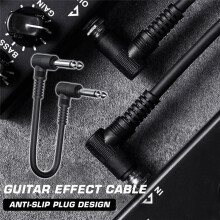 5 Stück Pedalkabel Musikinstrumente Patchkabel 15 cm E-Gitarre Effektkabel für Musikliebhaber Spielzubehör
