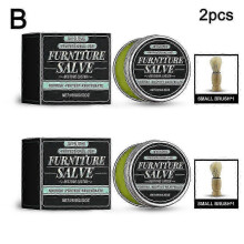 (2pcs) Furniture Salve for Leather - Polisher, Moisturizer, and Restorer for Couches