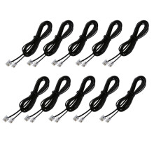 10X RJ11 6P4C Telefoonkabelsnoer ADSL Modem 2 Meter