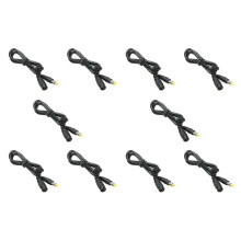 10pcs 5.5mm X 2.1mm Power Jack Male to Female Extension Cable Cord Lead ConnectorCable Length:1.2 M