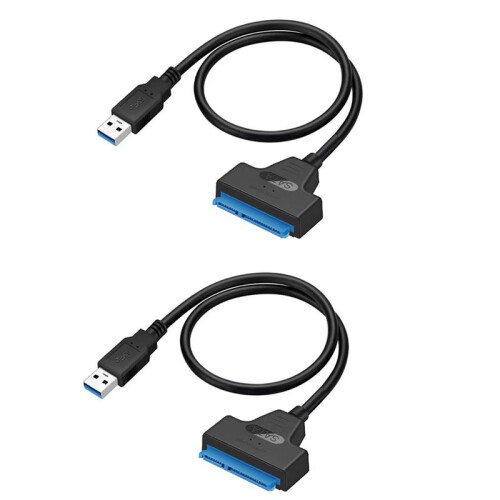 2X USB  Cable  3 to USB 3.0 Adapter USB  Adapter Cable Support 2.5 Inches Ssd Hdd Hard Drive