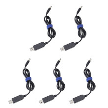 5X USB to Convert Cable 5V to 9V Voltage Step- Cable 5.5x2.1mm Male 1M New