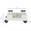 2X CPU StäNder Mobile Desktop Turm Computer Boden StäNder Rollende Lenken Räder Einstellbare Breite Universal PC Computer Halter 7