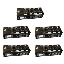 5Pc 4-Channel 3-Pin XLR Audio and DMX over Network Cable Extender, DMX512 Network Signal Extender , Female