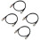 Wireless Microphone Antenna Extension Cable 2ft with BNC Connector, 4-Pack for Rack Mount Systems 2