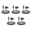 5X 3-in-1 for Starlink   Power Cable 65W Type-C USB Socket Cigarette Lighter with LED Voltmeter Display 1