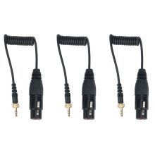 3X -Vergrendelingstype 3,5 mm Tot 3,5 mm TRS Naar XLR Vrouwelijke Microfoonuitgang Universele Audiokabel voor Draadloze Ontvangers