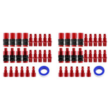 50Pcs Air Coupler and Air Plug Kit,1/4-Inch NPT Fittings,Air Fitting Set for Air Compressor,Air Hose Connect Fittings