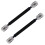 4 Piezas - Cable Coaxial RF de 20 cm Cable Plano de Paso para Ventana/Puerta, Conector Macho SO239 UHF Hembra A Hembra 4