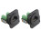2X RJ45 CAT5E Network Cable Scoket Rj45 Panel Installation Module Network Cable Extender Cat 5 Panel Connector 1